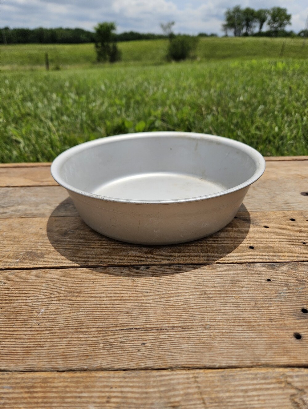 Vtg Wear-Ever 9" Aluminum Baking Cake Pan/Deep Dish Pie #802